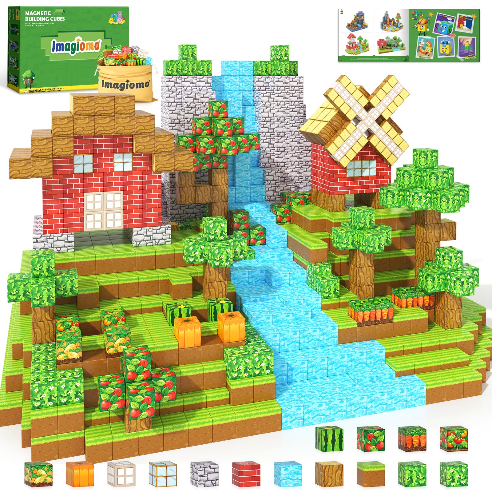 Amazon.com: Imagiomo 150PCS Magnetic Blocks - Build Mine Magnet